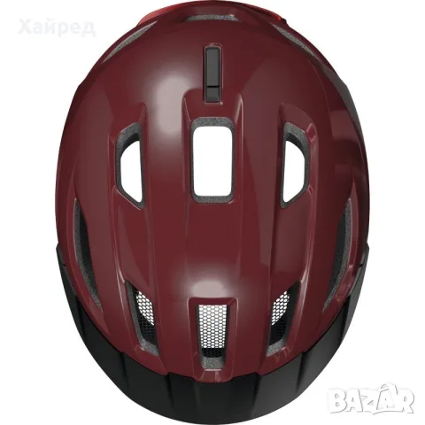 Нова каска ABUS Urban-I 4.0 – Chestnut Red | За велосипед и тротинетка, снимка 6 - Велосипеди - 55931073