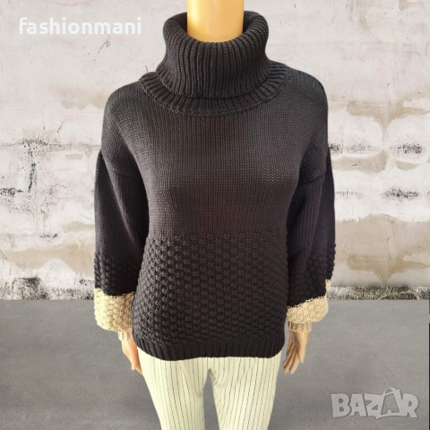 ДАМСКИ ПУЛОВЕР С ПОЛО ЯКА - код 1260