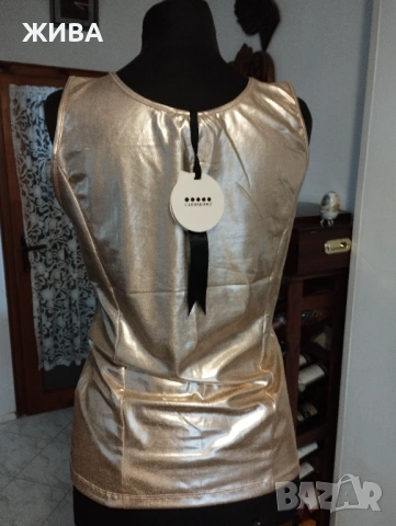 ДАМСКИ ТОП в цвят "розово злато", снимка 3 - Корсети, бюстиета, топове - 53949537