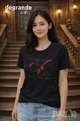 🍬🍬🍬Дамски Тениски #Guess #Tommy #Kenzo #MiuMiu #CK #KarlLagerfeld #Chanel #Burberry, снимка 2 - Тениски - 54152555