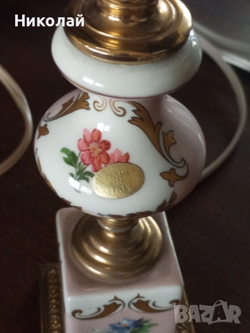 Красива Италианска нощна лампа, снимка 3 - Антикварни и старинни предмети - 52211071