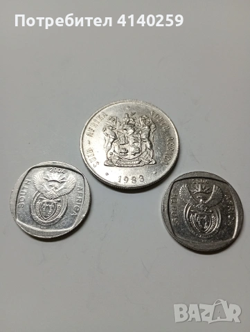 ЮЖНА АФРИКА МОНЕТИ 1 РАНД 1983 Г 2 РАНДА 2004 Г , снимка 4 - Нумизматика и бонистика - 53059980