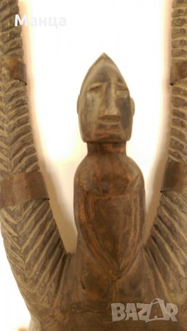 Африканска маска от Нигерия, снимка 6 - Колекции - 31619128