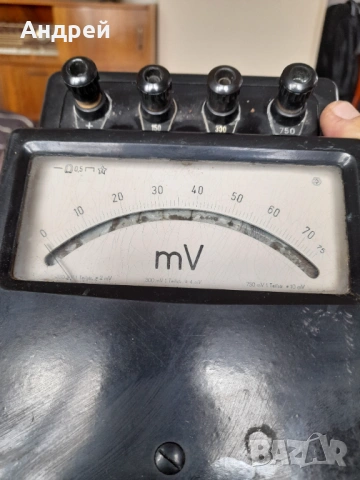 Стар Миливолт метър, снимка 3 - Антикварни и старинни предмети - 53950886