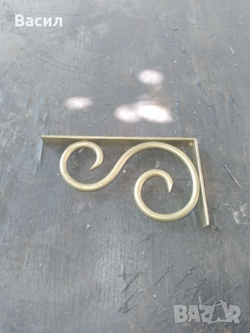 Конзоли , рафтодържачи стойки и ъгли за рафтове и етажерки от ковано желязо, снимка 13 - Други стоки за дома - 52475341