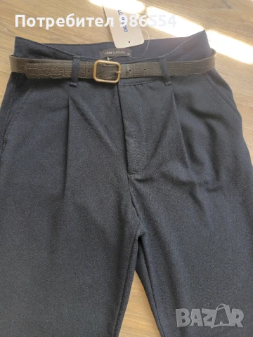 Дамски нов панталон размер 36 с колан тъмносин, снимка 4 - Панталони - 51158063