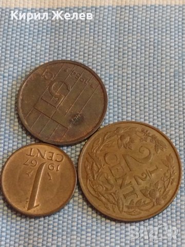 Три монети Недерландия различни години и номинали за КОЛЕКЦИЯ ДЕКОРАЦИЯ 34843, снимка 1 - Нумизматика и бонистика - 44493299