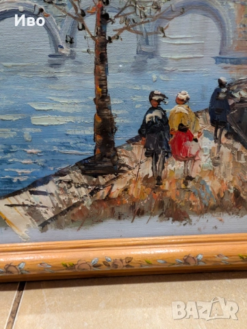 Маслена картина Caroline Burnett, снимка 2 - Антикварни и старинни предмети - 53904162