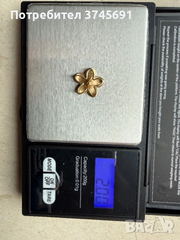 Златна висулка Плумерия с диамант , снимка 6 - Колиета, медальони, синджири - 54013721