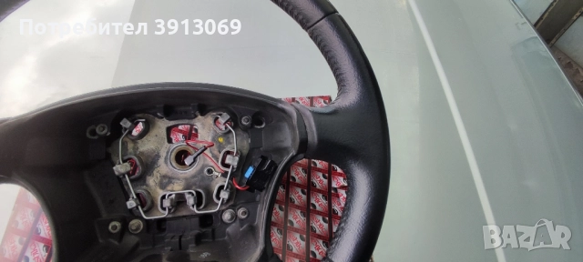Продавам оригинален кожен волан за Пежо 407 , снимка 4 - Аксесоари и консумативи - 52008696
