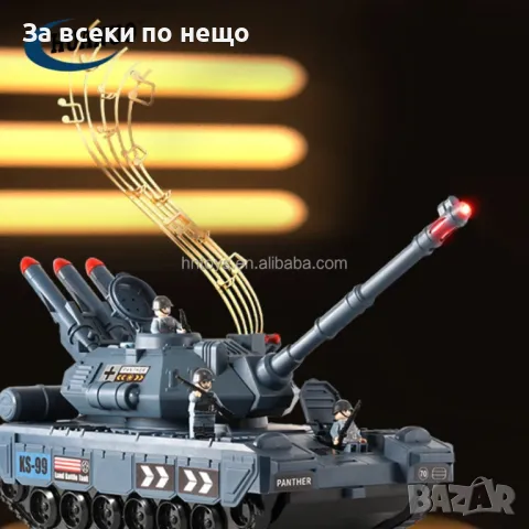 Детски военен танк 2в1, снимка 2 - Коли, камиони, мотори, писти - 48809429
