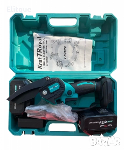 Aкумулаторен трион с 2 шини и 2 броя 36V 8AH батерии, снимка 3 - Друга електроника - 52852523