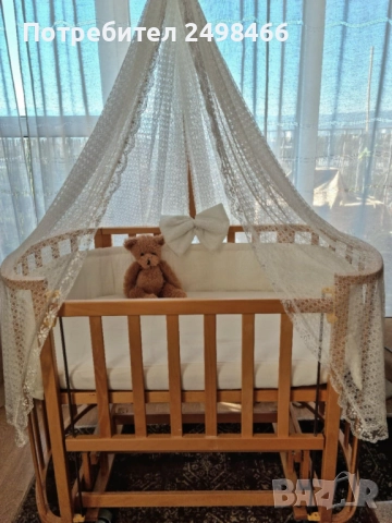 БЕБЕШКО ЛЕГЛО-ЛЮЛКА Натурално дърво Tahterevalli