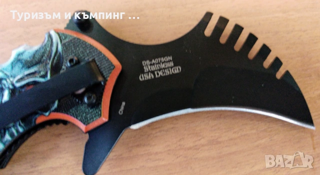 Карамбит Dark Side, снимка 7 - Ножове - 53135305