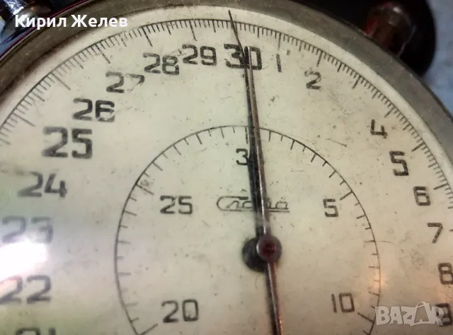 СЛАВА СДЕЛАНО в СССР Стар РУСКИ ГОЛЯМ ПРОФЕСИОНАЛЕН СПОРТЕН ХРОНОМЕТЪР 48195, снимка 6 - Антикварни и старинни предмети - 48006345