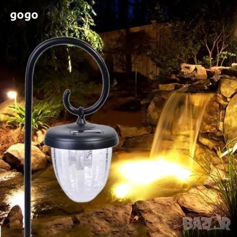 Соларна LED лампа с форма на жълъд, снимка 3 - Други стоки за дома - 49725473