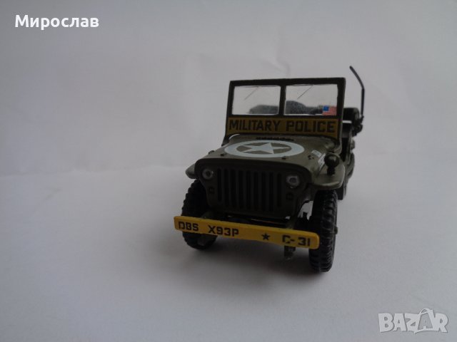  VICTORIA 1/43 JEEP WILLYS ИГРАЧКА КОЛИЧКА ВОЕНЕН МОДЕЛ ДЖИП, снимка 2 - Колекции - 44349866
