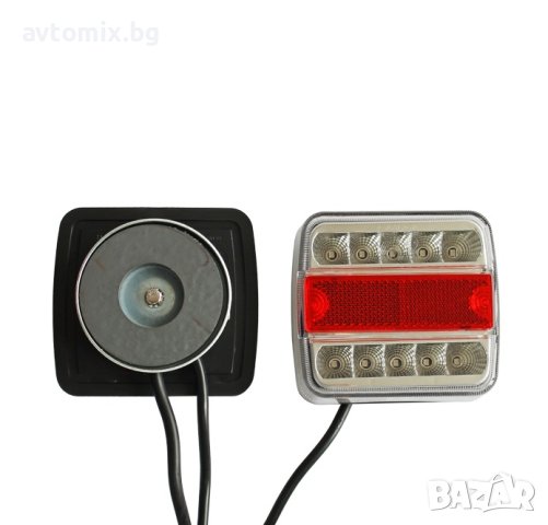 LED диодни стопове с магнит и окабеляване за ремаркета, платформи, МПС, снимка 4 - Аксесоари и консумативи - 40343364