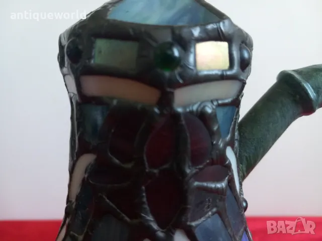 Рядка Лампа ТИФАНИ , серия Чайник, снимка 7 - Антикварни и старинни предмети - 47544026