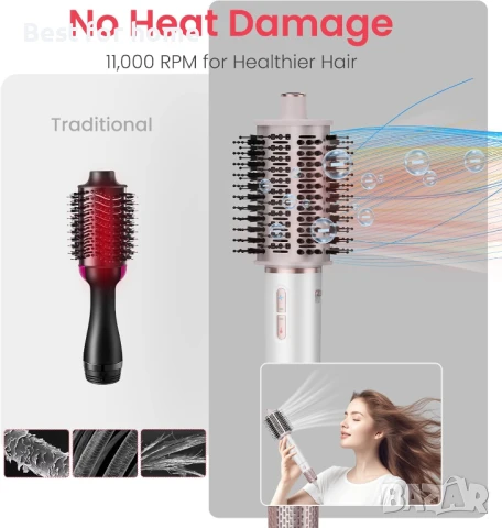 MAXGROOM  Четка за коса с горещ въздух, снимка 5 - Сешоари - 50906316