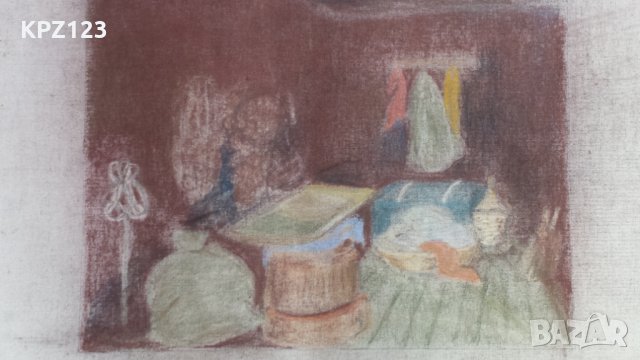 ЕСКИЗ ЗА ДЕКОР "КИЛЕРЪТ" 1962 год. / арх.СТЕФКА МАЗАКОВА, снимка 2 - Картини - 29092479