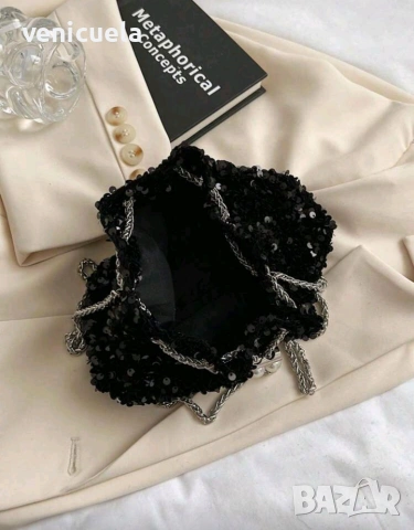 НОВА чанта с пайети, снимка 4 - Чанти - 53958550