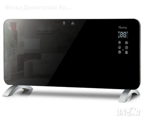 Конвекторна печка , стъклен панел, Wi-Fi,2000W, снимка 4 - Други стоки за дома - 47297614