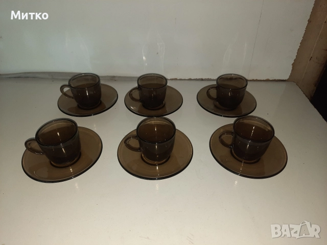 Сервиз за кафе от дуралекс DURALEX , снимка 2 - Сервизи - 52804066
