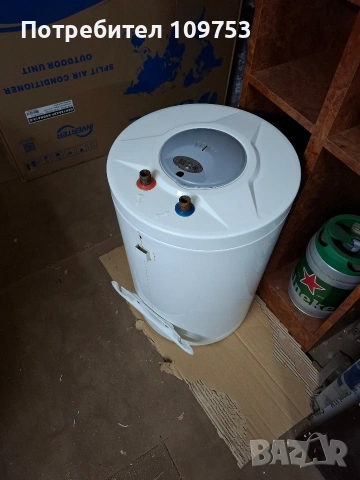 Вертикален бойлер ЕЛДОМ 30л 2kW, снимка 2 - Бойлери - 54073784