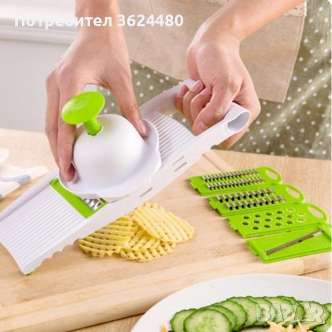 Ренде с 5 вида взаимозаменяеми остриета от неръждаема стомана , снимка 7 - Аксесоари за кухня - 39953550