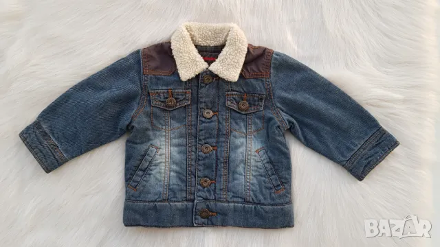 Бебешко дънково яке 6 месеца , снимка 1