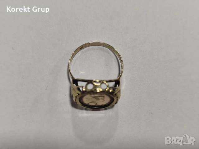 Златен дамски пръстен 14к, снимка 3 - Пръстени - 52901292
