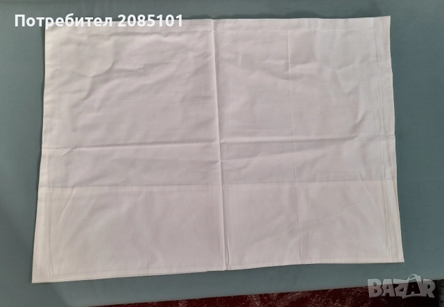 Бели памучни калъфки, снимка 3 - Други стоки за дома - 52157534