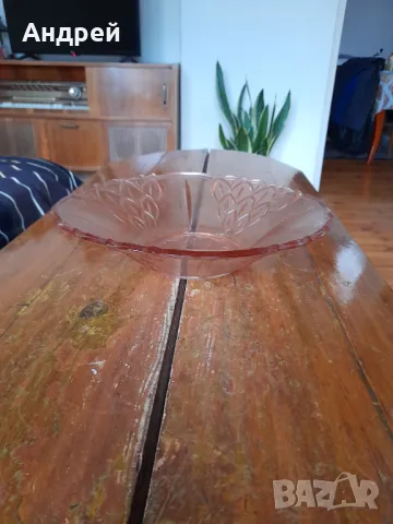 Стара стъклена фруктиера #8