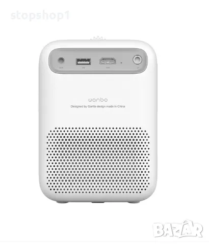 Видеопроектор Xiaomi, Wanbo T2 Max Android 9.0, Преносим, LED, 1080P, WIFI, Бял, снимка 3 - Плейъри, домашно кино, прожектори - 50431522