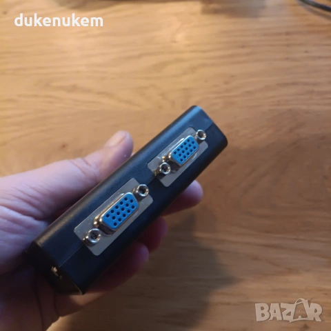 USB VGA KVM суич за управление на 2 компютъра с един монитор, клавиатура и мишка, снимка 11 - Клавиатури и мишки - 53016212