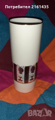Прекрасна Баварска порцеланова ваза цвят слонова кост 