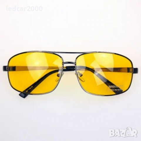 Очила с нощно шофиране с метална рамка+ Подарък калъфче , снимка 6 - Слънчеви и диоптрични очила - 39646462
