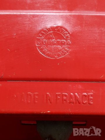 Голяма механична ламаринена играчка самосвал JOUSTRA 1958г, снимка 14 - Колекции - 36665641