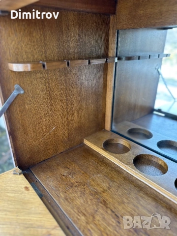 Ретро бар шкаф / витрина от масивно дърво, снимка 7 - Шкафове - 53958242