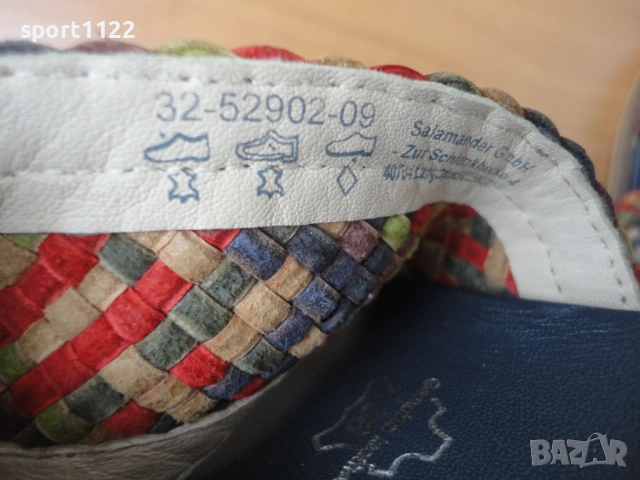 N38 Salamander/естествена кожа/дамски чехли, снимка 8 - Чехли - 54353109