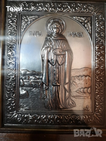икона сребро Св. Петка (Параскева) , снимка 2 - Икони - 54224485