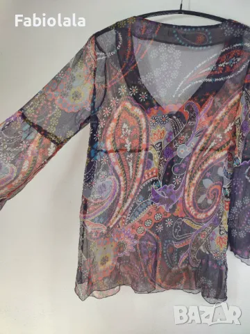 Pauline B silk blouse L, снимка 3 - Блузи с дълъг ръкав и пуловери - 48844885