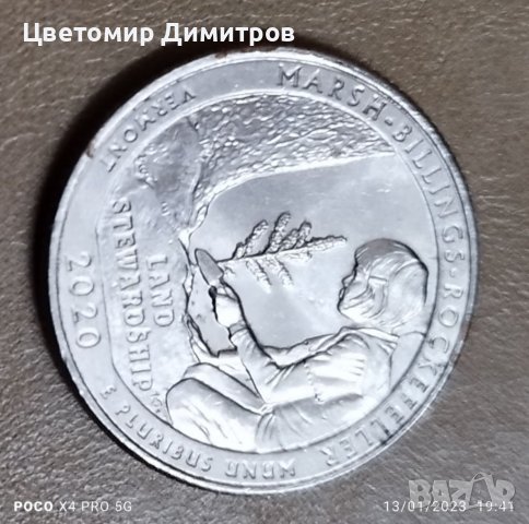 1/4 dollar USA quarter , снимка 4 - Нумизматика и бонистика - 39297604