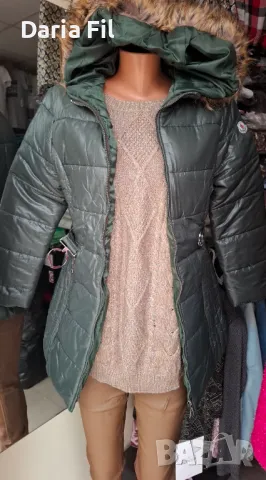 Рокля от бежово-златисто меланжирано плетиво, снимка 5 - Рокли - 48747981