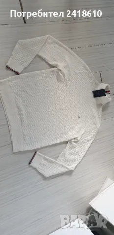 Tommy Hilfiger Cotton Knit POLO Mens Size L НОВО! ОРИГИНАЛ! Мъжки Памучен Пуловер Поло!, снимка 13 - Пуловери - 48867548