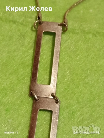 Сребърен гердан колие Ретро Арт бижу майсторска изработка 25626, снимка 7 - Колиета, медальони, синджири - 52917411