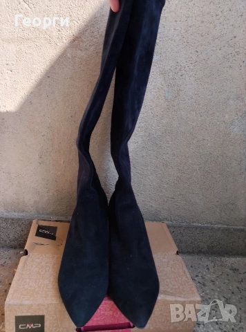 Peter Kaiser Kristin нови дамски стретч ботуши от естествен велур, снимка 2 - Дамски ботуши - 53938574