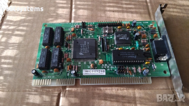 Видео карта TVGA Trident 9000C 7133 REV.H1 16-bit 512KB ISA, снимка 5 - Видеокарти - 54017582