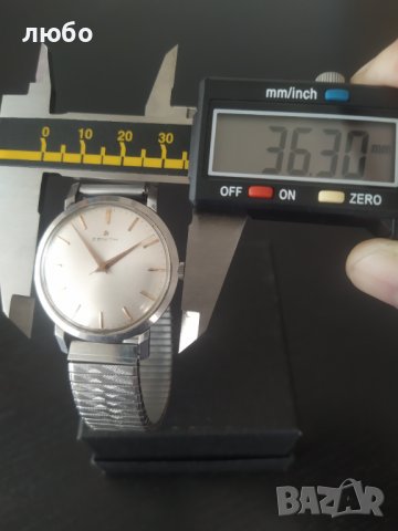 Часовник ZENITH Мъжки Оригинален 36,3 ММ Работи Перфектно , снимка 11 - Други ценни предмети - 36990785
